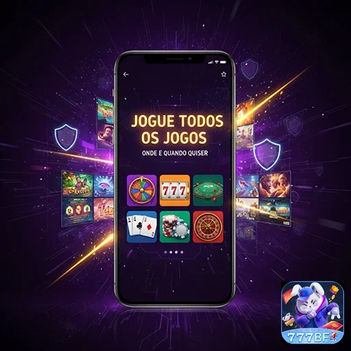 Interface do cassino online 777bf com acesso a jogos variados.