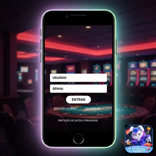 Tela de login do 777bf com foco em serviços VIP.