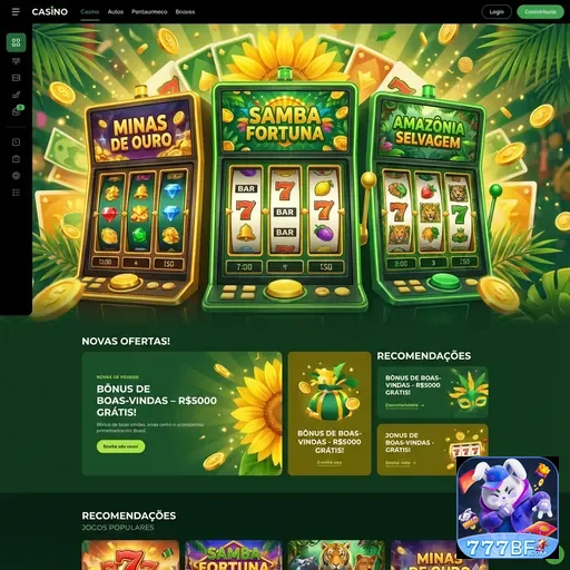 Jogos de slots do cassino 777bf em dispositivo móvel.