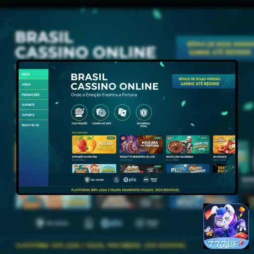 Tela do aplicativo 777bf exibindo jogos de cassino online.