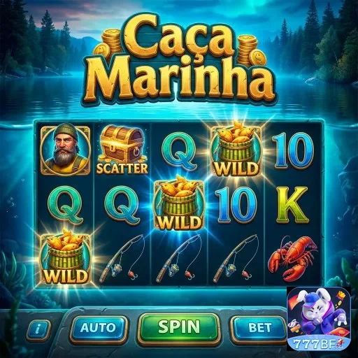 Tela do jogo Caça Marinha da 777bf com recursos VIP.