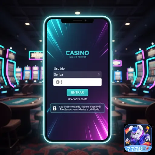 Tela de cadastro no 777bf, com foco em serviços VIP.