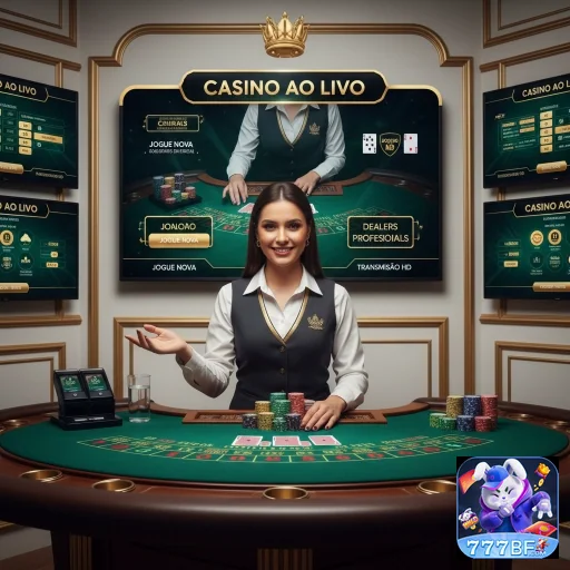 Imagem do 777bf com dealer ao vivo em cassino virtual.
