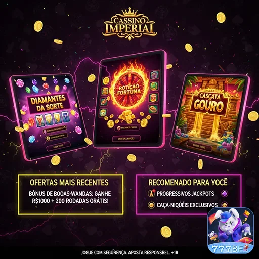 Interface de jogos exclusivos da 777bf com bônus atraentes.