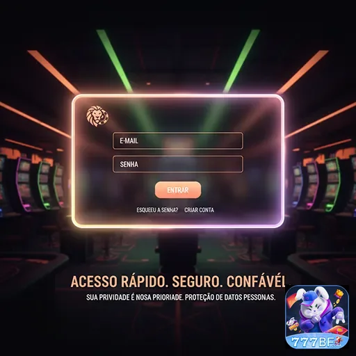 Tela de login do 777bf para acesso a serviços VIP.