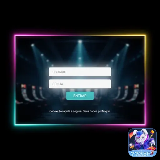 Tela de login do 777bf com campos para usuário e senha.
