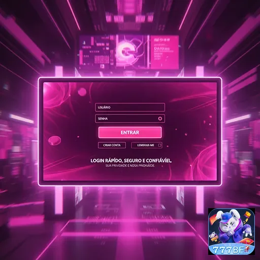 Login seguro para acessar o 777bf e suas slots online.
